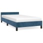 vidaXL Bettgestell mit Kopfteil Dunkelblau 90x200 cm Samt vidaXL Bettgestell mit Kopfteil Dunkelblau 90x200 cm Samt