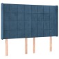 vidaXL Boxspringbett mit Matratze & LED Dunkelblau 140x190 cm Samt vidaXL Boxspringbett mit Matratze & LED Dunkelblau 140x190 cm Samt
