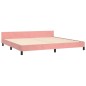 Bettgestell mit Kopfteil Rosa 200x200 cm Samt Bettgestell mit Kopfteil Rosa 200x200 cm Samt
