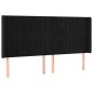 vidaXL Boxspringbett mit Matratze & LED Schwarz 180x200 cm Samt vidaXL Boxspringbett mit Matratze & LED Schwarz 180x200 cm Samt