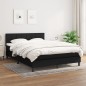 vidaXL Boxspringbett mit Matratze Schwarz 140x200 cm Stoff vidaXL Boxspringbett mit Matratze Schwarz 140x200 cm Stoff