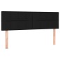 vidaXL Boxspringbett mit Matratze Schwarz 140x190 cm Stoff vidaXL Boxspringbett mit Matratze Schwarz 140x190 cm Stoff