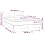 vidaXL Boxspringbett mit Matratze Schwarz 140x190 cm Stoff vidaXL Boxspringbett mit Matratze Schwarz 140x190 cm Stoff