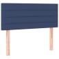 vidaXL Boxspringbett mit Matratze Blau 120x200 cm Stoff vidaXL Boxspringbett mit Matratze Blau 120x200 cm Stoff