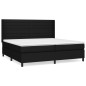 vidaXL Boxspringbett mit Matratze Schwarz 200x200 cm Stoff vidaXL Boxspringbett mit Matratze Schwarz 200x200 cm Stoff
