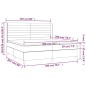 vidaXL Boxspringbett mit Matratze Schwarz 200x200 cm Stoff vidaXL Boxspringbett mit Matratze Schwarz 200x200 cm Stoff