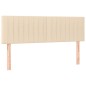 vidaXL Boxspringbett mit Matratze Creme 140x200 cm Stoff vidaXL Boxspringbett mit Matratze Creme 140x200 cm Stoff