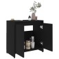 vidaXL Badezimmerschrank Schwarz 60x33x61 cm Holzwerkstoff vidaXL Badezimmerschrank Schwarz 60x33x61 cm Holzwerkstoff