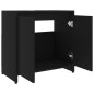 vidaXL Badezimmerschrank Schwarz 60x33x61 cm Holzwerkstoff vidaXL Badezimmerschrank Schwarz 60x33x61 cm Holzwerkstoff