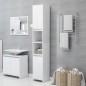 vidaXL Badezimmerschrank Weiß 30x30x183,5 cm Holzwerkstoff vidaXL Badezimmerschrank Weiß 30x30x183,5 cm Holzwerkstoff