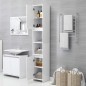 vidaXL Badezimmerschrank Weiß 30x30x183,5 cm Holzwerkstoff vidaXL Badezimmerschrank Weiß 30x30x183,5 cm Holzwerkstoff