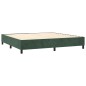 vidaXL Boxspringbett mit Matratze & LED Dunkelgrün 200x200 cm Samt vidaXL Boxspringbett mit Matratze & LED Dunkelgrün 200x200 cm Samt