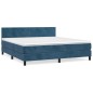 vidaXL Boxspringbett mit Matratze Dunkelblau 180x200 cm Samt vidaXL Boxspringbett mit Matratze Dunkelblau 180x200 cm Samt