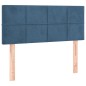vidaXL Boxspringbett mit Matratze Dunkelblau 120x200 cm Samt vidaXL Boxspringbett mit Matratze Dunkelblau 120x200 cm Samt