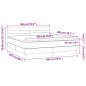 vidaXL Boxspringbett mit Matratze Dunkelgrau 180x200 cm Samt vidaXL Boxspringbett mit Matratze Dunkelgrau 180x200 cm Samt