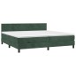 vidaXL Boxspringbett mit Matratze Dunkelgrün 200x200 cm Samt vidaXL Boxspringbett mit Matratze Dunkelgrün 200x200 cm Samt