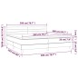 vidaXL Boxspringbett mit Matratze Dunkelgrün 200x200 cm Samt vidaXL Boxspringbett mit Matratze Dunkelgrün 200x200 cm Samt