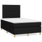 vidaXL Boxspringbett mit Matratze Schwarz 120x200 cm Stoff vidaXL Boxspringbett mit Matratze Schwarz 120x200 cm Stoff