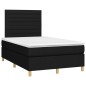 vidaXL Boxspringbett mit Matratze Schwarz 120x200 cm Stoff vidaXL Boxspringbett mit Matratze Schwarz 120x200 cm Stoff