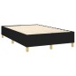 vidaXL Boxspringbett mit Matratze Schwarz 120x200 cm Stoff vidaXL Boxspringbett mit Matratze Schwarz 120x200 cm Stoff