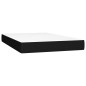 vidaXL Boxspringbett mit Matratze Schwarz 120x200 cm Stoff vidaXL Boxspringbett mit Matratze Schwarz 120x200 cm Stoff