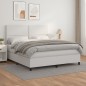vidaXL Boxspringbett mit Matratze Weiß 180x200 cm Kunstleder vidaXL Boxspringbett mit Matratze Weiß 180x200 cm Kunstleder