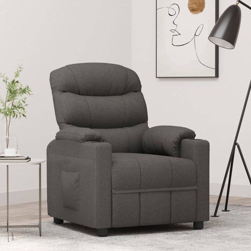 Relaxsessel Dunkelgrau Stoff Relaxsessel Dunkelgrau Stoff