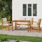 vidaXL 4-tlg. Garten-Essgruppe mit Kissen Massivholz Akazie vidaXL 4-tlg. Garten-Essgruppe mit Kissen Massivholz Akazie