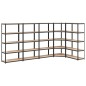 vidaXL Regale mit 5 Böden 5 Stk. Anthrazit Stahl & Holzwerkstoff vidaXL Regale mit 5 Böden 5 Stk. Anthrazit Stahl & Holzwerkstoff