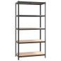 vidaXL Regale mit 5 Böden 5 Stk. Anthrazit Stahl & Holzwerkstoff vidaXL Regale mit 5 Böden 5 Stk. Anthrazit Stahl & Holzwerkstoff