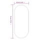 Wandspiegel Golden 70x30 cm Oval Wandspiegel Golden 70x30 cm Oval