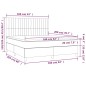 vidaXL Boxspringbett mit Matratze Blau 160x200 cm Stoff vidaXL Boxspringbett mit Matratze Blau 160x200 cm Stoff