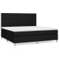 vidaXL Boxspringbett mit Matratze Schwarz 200x200 cm Stoff vidaXL Boxspringbett mit Matratze Schwarz 200x200 cm Stoff