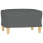 vidaXL Sessel mit Hocker Dunkelgrau 60 cm Stoff vidaXL Sessel mit Hocker Dunkelgrau 60 cm Stoff