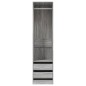 vidaXL Kleiderschrank mit Schubladen Grau Sonoma 50x50x200 cm vidaXL Kleiderschrank mit Schubladen Grau Sonoma 50x50x200 cm