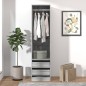 vidaXL Kleiderschrank mit Schubladen Grau Sonoma 50x50x200 cm vidaXL Kleiderschrank mit Schubladen Grau Sonoma 50x50x200 cm