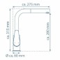 SCHÜTTE Küchenarmatur mit herausziehbarem Auslauf FLORIDA Graphit Matt SCHÜTTE Küchenarmatur mit herausziehbarem Auslauf FLORIDA Graphit Matt