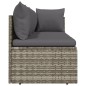 vidaXL 3-tlg. Garten-Lounge-Set mit Kissen Grau Poly Rattan vidaXL 3-tlg. Garten-Lounge-Set mit Kissen Grau Poly Rattan