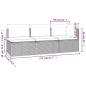 vidaXL 3-tlg. Garten-Lounge-Set mit Kissen Grau Poly Rattan vidaXL 3-tlg. Garten-Lounge-Set mit Kissen Grau Poly Rattan
