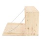 Esschert Design Wandbar mit Klappbarer Ablage M Natur Esschert Design Wandbar mit Klappbarer Ablage M Natur