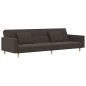 vidaXL Schlafsofa 2-Sitzer mit 2 Kissen Braun Stoff vidaXL Schlafsofa 2-Sitzer mit 2 Kissen Braun Stoff