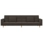 vidaXL Schlafsofa 2-Sitzer mit 2 Kissen Braun Stoff vidaXL Schlafsofa 2-Sitzer mit 2 Kissen Braun Stoff