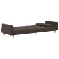 vidaXL Schlafsofa 2-Sitzer mit 2 Kissen Braun Stoff vidaXL Schlafsofa 2-Sitzer mit 2 Kissen Braun Stoff