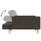 vidaXL Schlafsofa 2-Sitzer mit 2 Kissen Braun Stoff vidaXL Schlafsofa 2-Sitzer mit 2 Kissen Braun Stoff