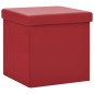 vidaXL Hocker mit Stauraum Weinrot PVC vidaXL Hocker mit Stauraum Weinrot PVC