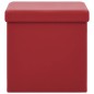 vidaXL Hocker mit Stauraum Weinrot PVC vidaXL Hocker mit Stauraum Weinrot PVC