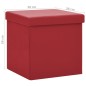 vidaXL Hocker mit Stauraum Weinrot PVC vidaXL Hocker mit Stauraum Weinrot PVC