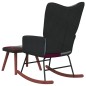 vidaXL Schaukelstuhl mit Hocker Patchwork Stoff vidaXL Schaukelstuhl mit Hocker Patchwork Stoff