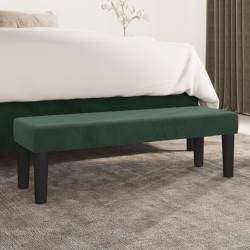 vidaXL Sitzbank Dunkelgrün 100x30x30 cm Samt