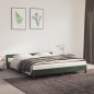 vidaXL Bettgestell mit Kopfteil Dunkelgrün 180x200 cm Samt vidaXL Bettgestell mit Kopfteil Dunkelgrün 180x200 cm Samt